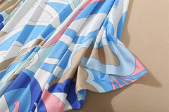 Knitted Printed Elegant Long Robes
