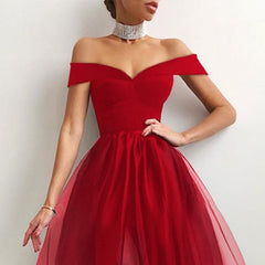 Halter Off Shoulder Party Dress Spaghetti Strap Spliced Mesh Dresses