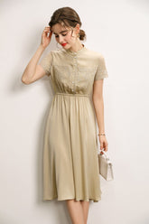 93.3% Silk 7.7% Spandex WomenDresses