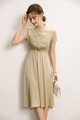 93.3% Silk 7.7% Spandex WomenDresses