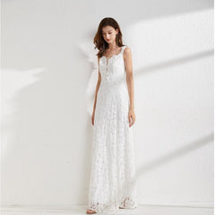 Sexy Tulle Laid Over Elegant Long Party Prom Dress