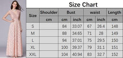Lace Patchwork Elegant Party Prom Floor Length Runway Dresses