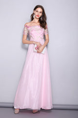 Runway Designer Dresses Slash Neck Line Embroidery Bodice Patchwork Fashion Prom Long Party Dresses