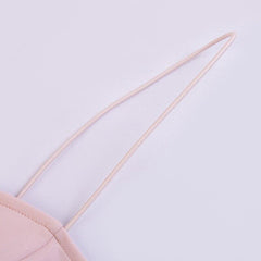 Clubwear Pink Fuzzy Feathers Strap Mini Dresses