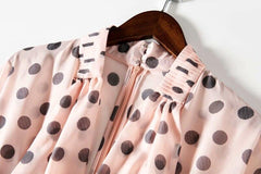 Long Sleeves Floral Printed Ruffles Elegant Casual Maxi Dress