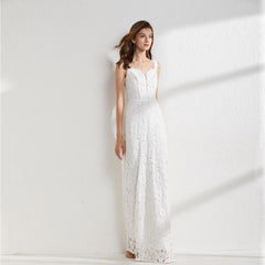 Sexy Tulle Laid Over Elegant Long Party Prom Dress