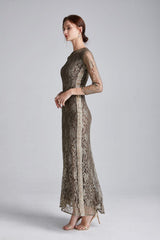 Lace Fashion Long Party Prom Dresses