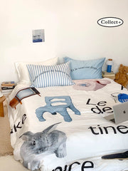 Blue Rabbit Bedding Set