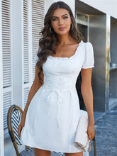 Bow Cute White Party Birthday Festival Dress