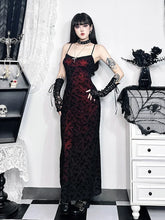 Floral Flocking Sleeveless Lolita Fairy Vintage Witchy Camisole Grunge Harajuku Dress