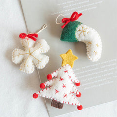 Cute Felted Christmas Ornaments