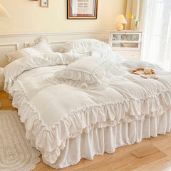 Fairy White Milk Velvet Bedding Set