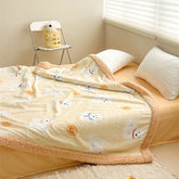 Cartoon Puppy Printed Plush Blanket