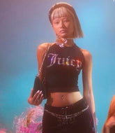 Woman Slim Crop Top Letter Sleeveless Short Tank Tops Y2k