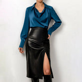 Streetwear High Waist Fashion With Pockets Blue Short Jeans Skirt