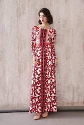 Printed High Street Fashion Casual Long Dresses