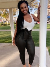 Leather High Waist Belt Long Bottom