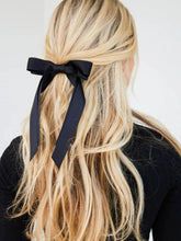 Black Ribbon Top Clip Christmas Hair Accessory