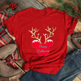 Mickey Freinds Christmas Party Printed T-shirts