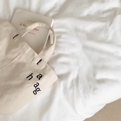 Minimalist Organic Percale Cotton Duvet Cover Set