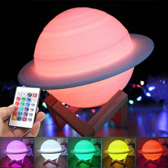 Color Changing Saturn Lamp