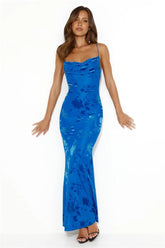 Blue Casual Elegant Private Clothes Celebrity Dress