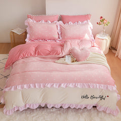 Candy Pastels Polka Dot Bedding Set