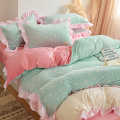 Candy Pastels Polka Dot Bedding Set