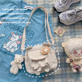 Cute Bear Ears Head Mini Crossbody Bag