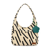 Zebra Crossing Pattern Canvas Crossbody Bag