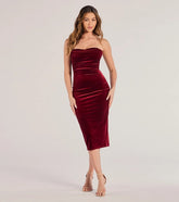 Strapless Evening Dress With Backless Neckline