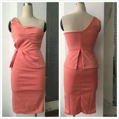 One off shoulder dress sexy bodycon dresses Elegant office ladies club party dress Autumn fashion skinny vestidos