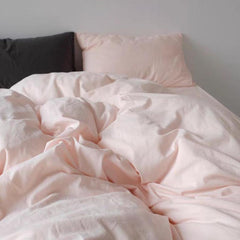 Pastel Color Duvet Cover - Soft Pink