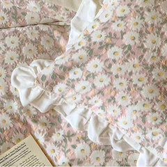 Pastel Daisy Bedding Set - Pink