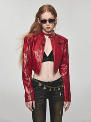 Stylish Bomber Leather Jacket