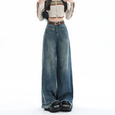 New Design Waist Loose Draped Drag Floor Skirts Jeans