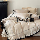 Vintage Embroidered Autumn/Winter Lace Cotton Duvet Cover