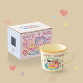 Cartoon Bear Bunny Ceramics Mug With Lid