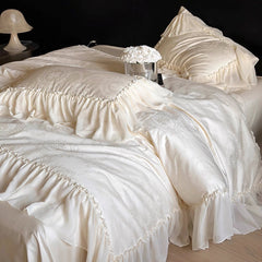 Luxury French Style Ruffle Cotton Bedding Set