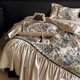 French Vintage Romantic Lace Cotton Duvet Cover