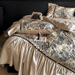 French Vintage Romantic Lace Cotton Duvet Cover