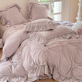 Romantic Heart-Shaped 3D Embroidery Winter Milk Velvet Duvet Cover