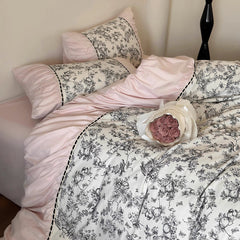 French Vintage Floral Cotton Bedding Set