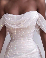 Off Shoulder Cowl Neck Dress Solid Slim Party Dress Backless Strapless Vestidos