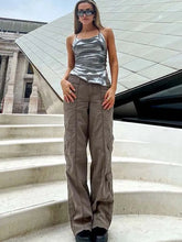 Color Shiny Bodycon Sexy Style Vest Top Summer Casual Basic Crop Tops