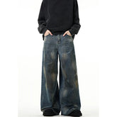 High Waist Streetwear Wide Leg Denim Pants