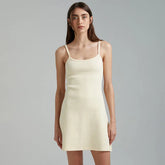 Summer Basic Spaghetti Strapped Sleeveless High Waist Casual Short Mini Dress