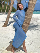 Knitted Bandage Side Split Sleeveless Slim Hip Wrap Evening Fashion Casual Dress