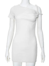 Summer Mini For One-Shoulder Slim Fashion Elegant Patchwork Y2k Female Casual Dress