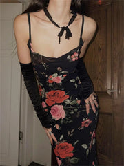 Summer Backless Halter Dresses For Slim Fashion Patchwork High Waist Elegant Maxi Casual Dress